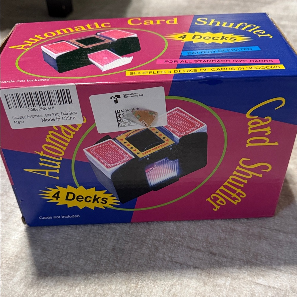 Automatic Card Shuffler for 4 Decks